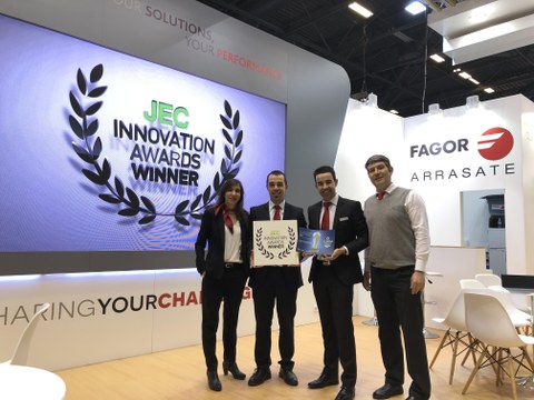 Fagor Arrasate wins the JEC World Innovation award in the category of industry and equipment