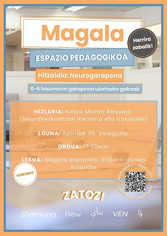 Conferencia: "Neurogarapena: 0-6 haurraren garapena ulertzeko gakoak"