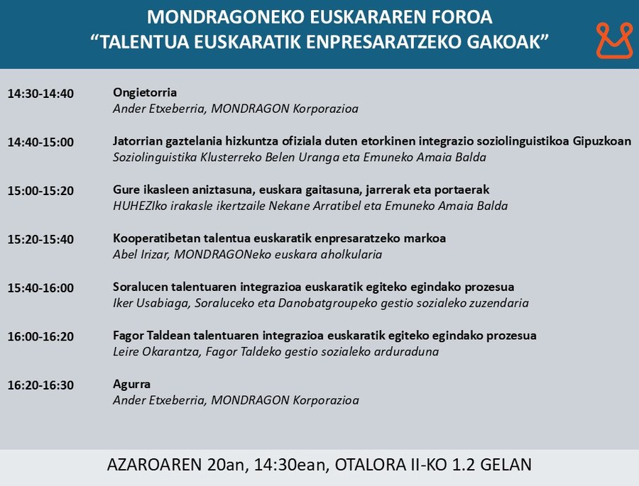 MONDRAGONeko Euskararen Foroa