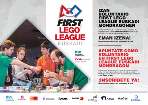Apúntate como voluntario en el torneo FLL EUSKADI-MONDRAGON