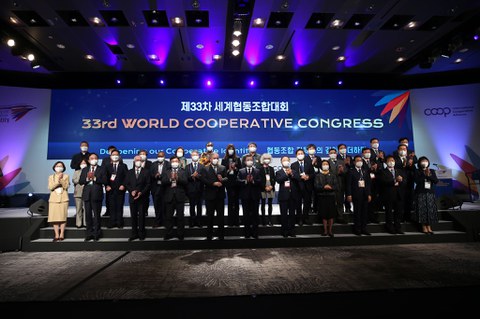 El presidente de la República de Corea inaugura el Congreso Mundial de Cooperativas de Seúl