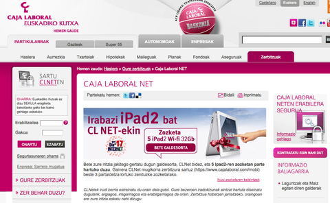 Caja Laboral supera los 200.000 clientes dados de alta en Postamail
