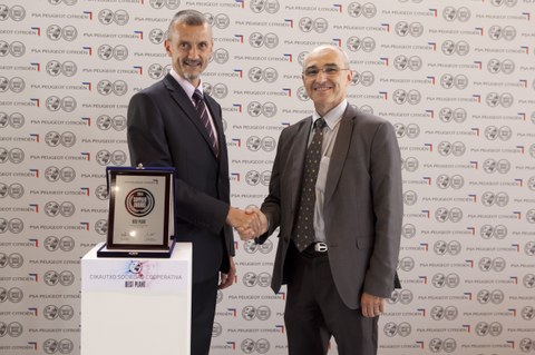 Cikautxo ha recibido el premio PSA Best Plant 2015