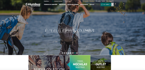 Columbus presenta su nuevo sitio web y tienda on-line