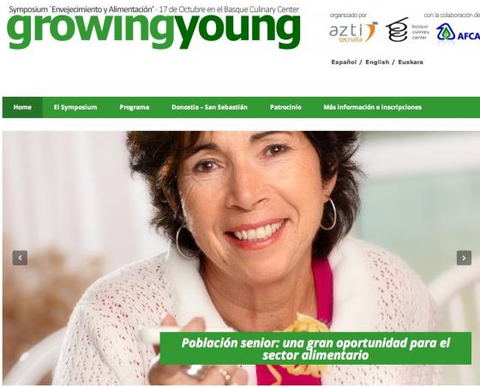 Congreso Growing Young sobre envejecimiento y alimentación el 17 de octubre en BCC