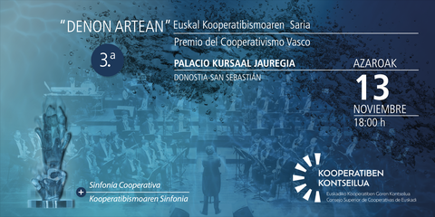 Denon Artean, III. Premio del Cooperativismo Vasco y Sinfonía Cooperativa