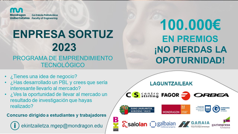 'Enpresa Sortuz' reparte 100.000 euros para impulsar proyectos tecnológicos sostenibles