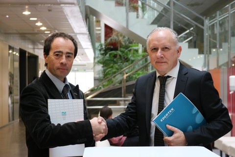 EDERTEK firma un acuerdo con la Escuela Politécnica Superior de Mondragon Unibertsitatea
