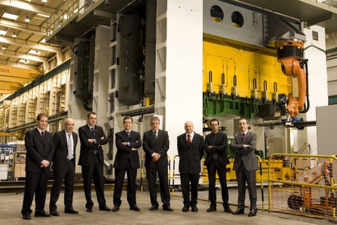 El Consejero de Industria, Bernabé Unda, visita Fagor Arrasate 