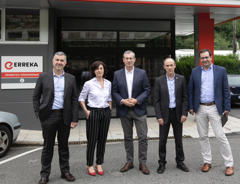 El diputado general Olano visita Erreka