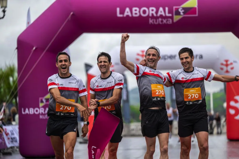El equipo masculino de Orkli triunfa en la Carrera de Empresas en Donostia