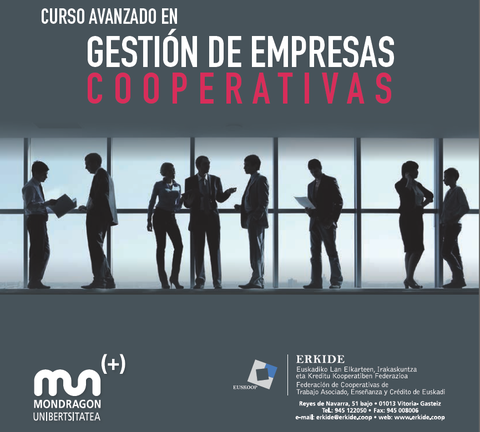 Enpresagintza y Erkide ofreceran a partir de marzo un curso avanzado en gestión cooperativa