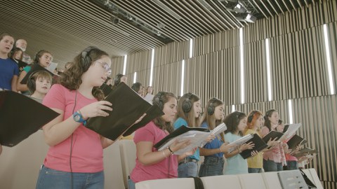 Ensayos y grabación del coro txiki de Humanity at Music
