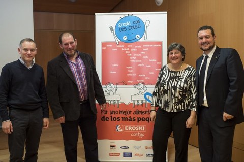 La campaña "Eroski con los coles" fomenta una alimentación equilibrada entre los más pequeños