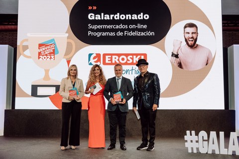 Eroski recibe por undécimo año consecutivo el premio al mejor servicio de atención al cliente