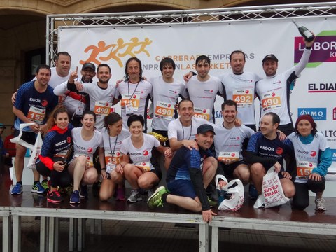 Eroski y Fagor Arrasate entre los mejores en la carrera de empresas de Gipuzkoa 