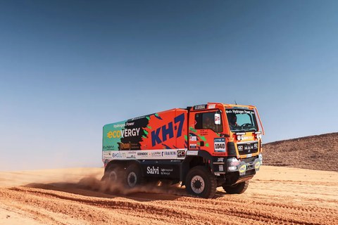 Fagor Ederbatt impulsa el primer camión híbrido de hidrógeno y eléctrico de la historia del Dakar