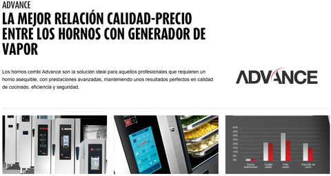 Fagor Industrial lanza un nuevo microsite para su gama de hornos ADVANCE