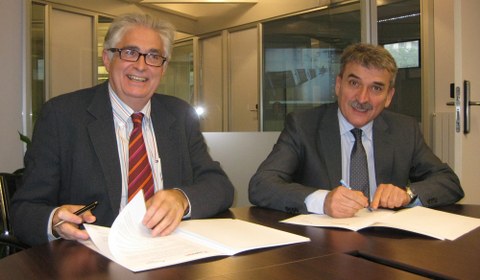 Firma del acuerdo de colaboración entre Saiolan y Orkestra