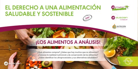 Fundación Ausolan y Nutrición sin fronteras lanzan una campaña sobre la alimentación saludable y sostenible