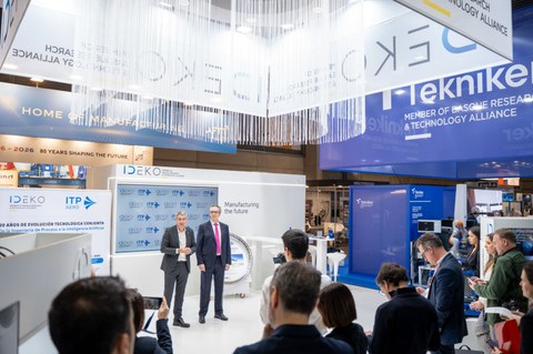 Ideko refrenda su acuerdo con ITP Aero en la BIEMH para impulsar la innovación en el sector aeroespacial