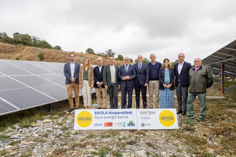 La cooperativa solar Ekiola Gorbeialdea inicia la generación de energía