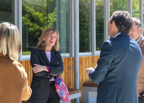La Diputada General de Gipuzkoa, Eider Mendoza, visita Mondragon Unibertsitatea