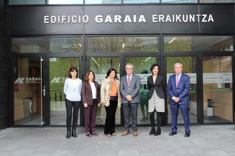 La directora de la Red de Parques de Euskadi visita Garaia