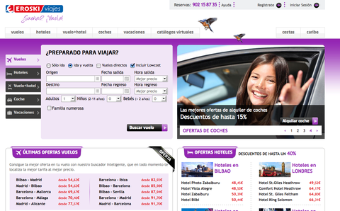 La nueva web de Viajes Eroski se acerca al cliente