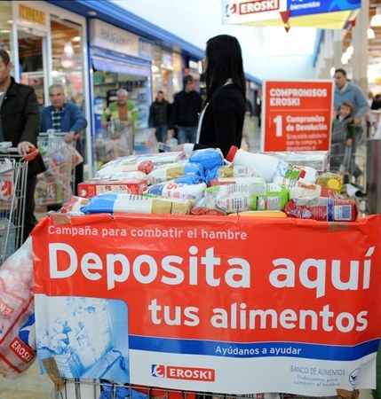 La 'Operación kilo' de Banco de Alimentos y Eroski logra su mejor resultado con casi 264 toneladas de alimentos