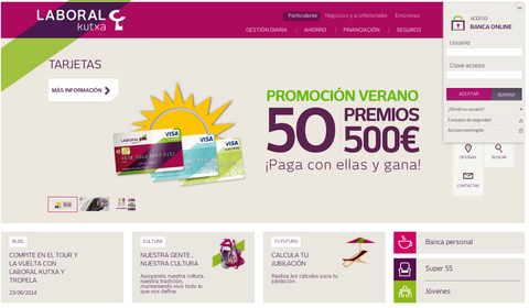 LABORAL Kutxa estrena nueva web y renueva su banca móvil