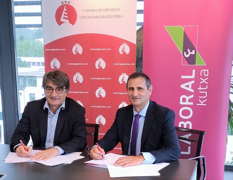 LABORAL Kutxa y Cámara de Gipuzkoa colaboran en el impulso a la internacionalización de las empresas y el desarrollo del territorio