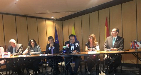 LKS, Alecop, Unión Europea y Alta Consejería para el Posconflicto de Colombia firman un contrato para la ejecución de proyectos de paz