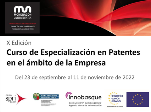 Mondragon Unibersitatea ofrece un curso de especialización de patentes en las empresas