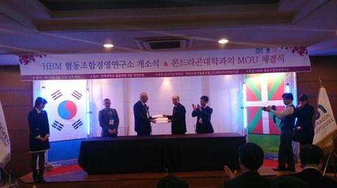 Mondragon Unibertsitatea, elegida para asesorar al Instituto para la Formación de Cooperativas de Corea del Sur 