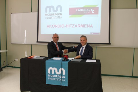 MU y Laboral Kutxa firman un acuerdo para facilitar la financiación de los estudios