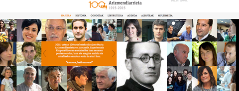 Nueva web sobre el centenario de Arizmendiarrieta