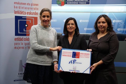 PROSPEKTIKER reconocida como entidad colaboradora con la igualdad