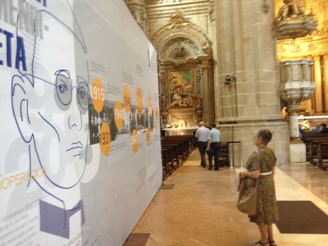 Se ha inaugurado una exposición sobre José María Arizmendiarrieta en Donostia