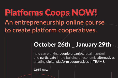 Segunda edición del curso “Cooperativas de Plataforma ¡Ya!”