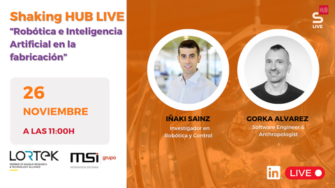 Shaking HUB impulsa su primer directo sobre robótica e inteligencia artificial en la fabricación