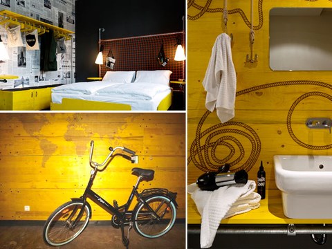 Un hotel de Hamburgo diseñado a base de tableros tricapa de Lana