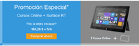 Promoción de Ategi: tableta móvil Surface RT 32GB  y 3 cursos online