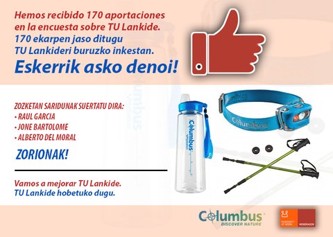 170 iritzi eta proposamenek lagunduko digute hobetzen