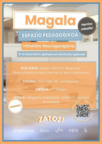 Hitzaldia: "Neurogarapena: 0-6 haurraren garapena ulertzeko gakoak"