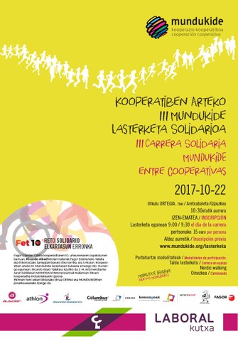 Azken txanpa kooperatiben arteko hirugarren lasterketa solidarioan izena emateko
