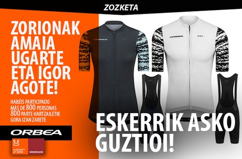 Orbea txirrindulari-ekipamenduen zozketa egin da