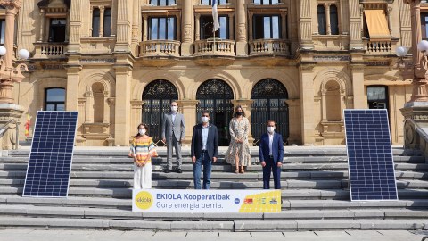 Ekiola energia-kooperatiba sustatuko duen lehen hiriburua izango da Donostia