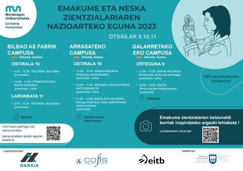 Emakume eta Neska Zientzialariaren Nazioarteko Eguna 2023