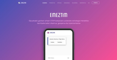 EMEZTIM, STEM hezkuntza sustatuko duen chatbota
